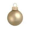 Whitehurst 6ct. 4" Matte Glass Ball Ornaments Gold Matte 2 Whitehurst 6ct. 4" Matte Glass Ball Ornaments Gold Matte -Holiday Glow D384984S 1
