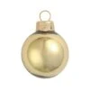 Whitehurst 6ct. 4" Shiny Glass Ball Ornaments Gold Shiny -Holiday Glow D384989S 1