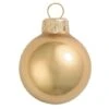 Whitehurst 28ct. 2" Gold Metallic Glass Ball Ornaments -Holiday Glow D384994S 1
