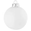 Whitehurst 28ct. 2" Matte Glass Ball Ornaments Snow White -Holiday Glow D385053S 1