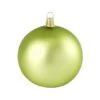 Whitehurst 8ct. 3.25" Matte Glass Ball Ornaments Lime Matte -Holiday Glow D385064S 1