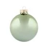 2ct. 6" Shiny Glass Ball Ornaments Lime Shiny -Holiday Glow D385071S 1