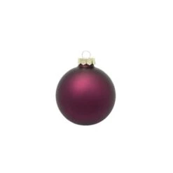 Whitehurst 12ct. 2.75" Matte Glass Ball Ornaments Purple Matte 6 Whitehurst 12ct. 2.75" Matte Glass Ball Ornaments Purple Matte -Holiday Glow D385082S 11 1