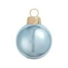2ct. 6" Shiny Glass Ball Ornaments Baby Blue Shiny