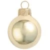 Whitehurst 8ct. 3.25" Shiny Glass Ball Ornaments Champagne Shiny -Holiday Glow D385132S 1