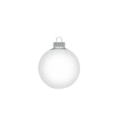 Whitehurst 8ct. 3.5" Clear Glass Ball Ornaments