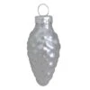 Whitehurst 56ct. 2" Matte Silver Glass Pinecone Ornaments 1 Whitehurst 56ct. 2" Matte Silver Glass Pinecone Ornaments -Holiday Glow D385163S 1