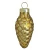 Whitehurst 56ct. 2" Matte Gold Glass Pinecone Ornaments -Holiday Glow D385164S 1