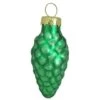 Whitehurst 56ct. 2" Shiny Green Glass Pinecone Ornaments 1 Whitehurst 56ct. 2" Shiny Green Glass Pinecone Ornaments -Holiday Glow D385166S 1