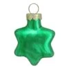 Whitehurst 56ct. 2" Shiny Green Glass Star Ornaments -Holiday Glow D385174S 1