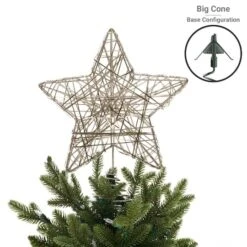 Village Lighting Christmas Tree Topper Holder 21 Village Lighting Christmas Tree Topper Holder -Holiday Glow D403170S 16