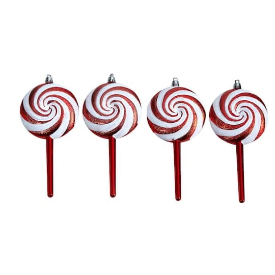4ct. 7" Shatterproof Christmas Candy Cane Deluxe Ornaments 4 4ct. 7" Shatterproof Christmas Candy Cane Deluxe Ornaments - Image 2