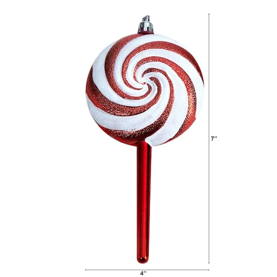 4ct. 7" Shatterproof Christmas Candy Cane Deluxe Ornaments 5 4ct. 7" Shatterproof Christmas Candy Cane Deluxe Ornaments - Image 3