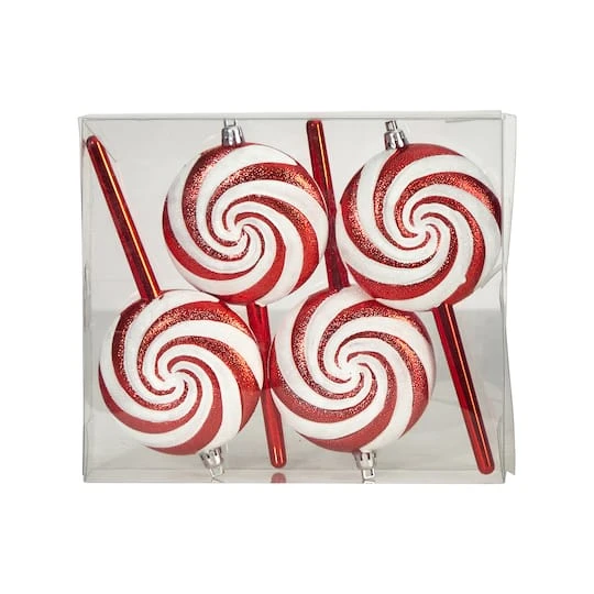 4ct. 7" Shatterproof Christmas Candy Cane Deluxe Ornaments 7 4ct. 7" Shatterproof Christmas Candy Cane Deluxe Ornaments - Image 5