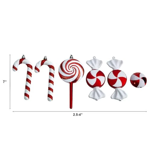 6ct. 7" Shatterproof Christmas Candy Ornaments 5 6ct. 7" Shatterproof Christmas Candy Ornaments - Image 3