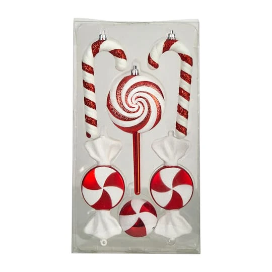 6ct. 7" Shatterproof Christmas Candy Ornaments 6 6ct. 7" Shatterproof Christmas Candy Ornaments - Image 4