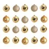 20ct. 3" Gold Shatterproof Christmas Ornaments 2 20ct. 3" Gold Shatterproof Christmas Ornaments -Holiday Glow D479046S 1