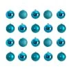 20ct. 3" Teal Shatterproof Christmas Ornaments 2 20ct. 3" Teal Shatterproof Christmas Ornaments -Holiday Glow D479051S 1