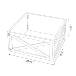 Glitzhome® 26" Red Wooden Tree Collar 19 Glitzhome® 26" Red Wooden Tree Collar -Holiday Glow D479546S 8