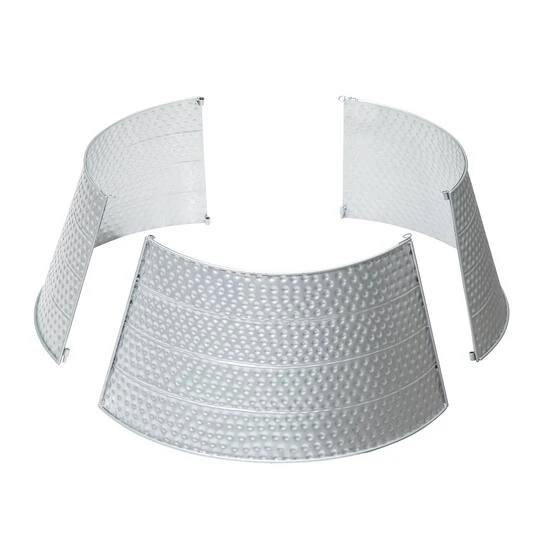 Glitzhome® 26" Hammered Metal Tree Collar Silver 10 Glitzhome® 26" Hammered Metal Tree Collar Silver - Image 8