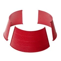 Glitzhome® 22" Hammered Metal Tree Collar Red 18 Glitzhome® 22" Hammered Metal Tree Collar Red -Holiday Glow D479552S 7