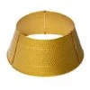 Glitzhome® 22" Hammered Metal Tree Collar Gold -Holiday Glow D479553S 1