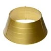 Glitzhome® 26" Metal Tree Collar Gold 1 Glitzhome® 26" Metal Tree Collar Gold -Holiday Glow D479558S 1