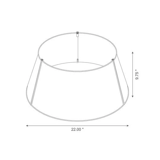 Glitzhome® Silver 22" LED Merry Christmas Cutout Metal Tree Collar 11 Glitzhome® Silver 22" LED Merry Christmas Cutout Metal Tree Collar - Image 9