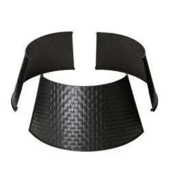 Glitzhome® Black 26" Woven Metal Tree Collar -Holiday Glow D479564S 7
