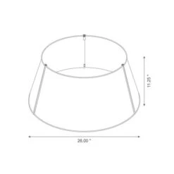 Glitzhome® Silver 26" Truck Metal Tree Collar 18 Glitzhome® Silver 26" Truck Metal Tree Collar -Holiday Glow D479568S 7