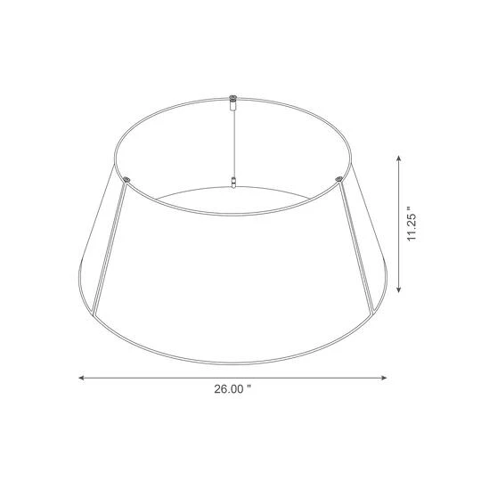 Glitzhome® Silver 26" Truck Metal Tree Collar 10 Glitzhome® Silver 26" Truck Metal Tree Collar - Image 8