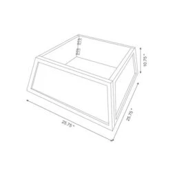 Glitzhome® Natural 26" Farm Fresh Christmas Trees Wooden Trapezoid Tree Collar 19 Glitzhome® Natural 26" Farm Fresh Christmas Trees Wooden Trapezoid Tree Collar -Holiday Glow D479570S 8
