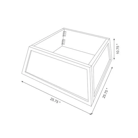 Glitzhome® Natural 26" Farm Fresh Christmas Trees Wooden Trapezoid Tree Collar 11 Glitzhome® Natural 26" Farm Fresh Christmas Trees Wooden Trapezoid Tree Collar - Image 9