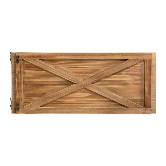 Glitzhome® 26" Natural Wooden Tree Collar 10 Glitzhome® 26" Natural Wooden Tree Collar - Image 8