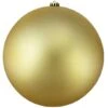 Northlight 8" Vegas Gold Matte Shatterproof Ball Ornament -Holiday Glow D491043S 1