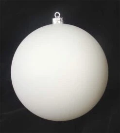 Northlight 6" Winter White Matte Shatterproof Ball Ornament 7 Northlight 6" Winter White Matte Shatterproof Ball Ornament -Holiday Glow D491045S 2
