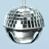 Roman Silver Ice Disco Ball Jingle Bell Metal Ball Ornament 1 Roman Silver Ice Disco Ball Jingle Bell Metal Ball Ornament -Holiday Glow D491060S 1