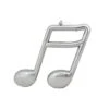 Northlight Silver Shiny Musical Sixteenth Note Ornament 1 Northlight Silver Shiny Musical Sixteenth Note Ornament -Holiday Glow D491063S 1