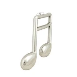 Northlight Silver Shiny Musical Sixteenth Note Ornament 7 Northlight Silver Shiny Musical Sixteenth Note Ornament -Holiday Glow D491063S 2