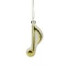 Northlight Gold & White Sixteenth Note Music Symbol Glass Ornament 2 Northlight Gold & White Sixteenth Note Music Symbol Glass Ornament -Holiday Glow D491065S 1