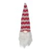 Northlight 8" Red & Gray Knit Gnome Head LED Ornament