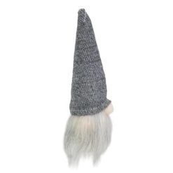 Northlight 8" Metallic Gray Knit Gnome Head LED Ornament -Holiday Glow D491070S 4