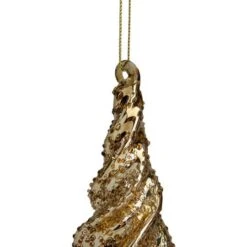 Northlight 8.5" Shiny Gold Textured Finial Christmas Ornament 17 Northlight 8.5" Shiny Gold Textured Finial Christmas Ornament -Holiday Glow D491082S 15