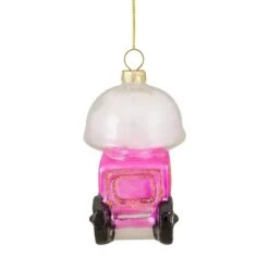 Northlight 3.5" Pink, White & Gold Cotton Candy Machine Glass Christmas Ornament 19 Northlight 3.5" Pink, White & Gold Cotton Candy Machine Glass Christmas Ornament -Holiday Glow D491085S 13