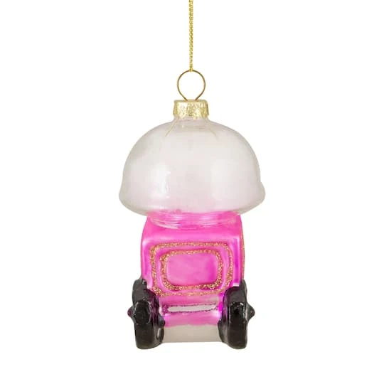 Northlight 3.5" Pink, White & Gold Cotton Candy Machine Glass Christmas Ornament 10 Northlight 3.5" Pink, White & Gold Cotton Candy Machine Glass Christmas Ornament - Image 8