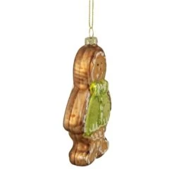 Northlight 4.5" Bronze & Brown Glass Gingerbread Christmas Ornament 20 Northlight 4.5" Bronze & Brown Glass Gingerbread Christmas Ornament -Holiday Glow D491094S 14