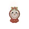 Northlight 8.5" GlitteredRed & Green Shatterproof Gingerbread Girl Christmas Ornament -Holiday Glow D491095S 1