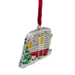 Northlight Silver Plated Camper Crystal Embellished Ornament -Holiday Glow D491105S 2