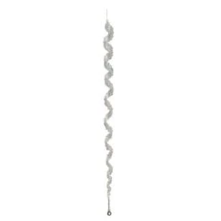 27" Clear Elegant Spiral Winter Icicle Drop Ornament