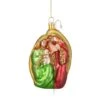 Northlight Holy Family Glass Nativity Ornament -Holiday Glow D491118S 1